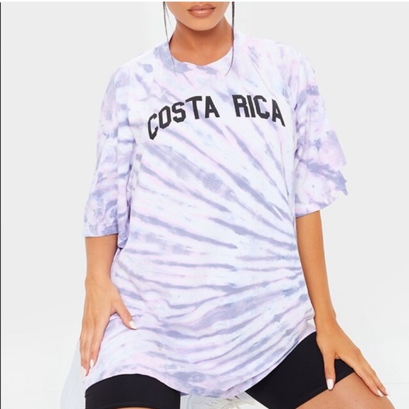 PrettyLittleThing Tops - PrettyLittleThing Costa Rica Tie Shirt